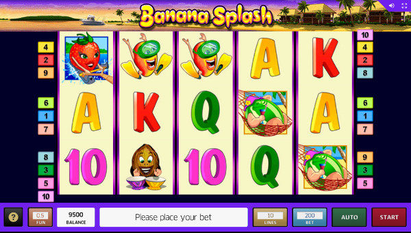Игровой автомат Banana Splash - побеждай на сайт казино Вулкан Платинум