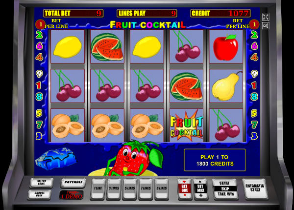 Игровой автомат Fruit Cocktail - слот который делает игроков успешными и богатыми