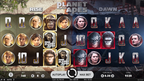 Игровой автомат Planet of the Apes - в казино Миллион выиграй в аппаратах NetEnt