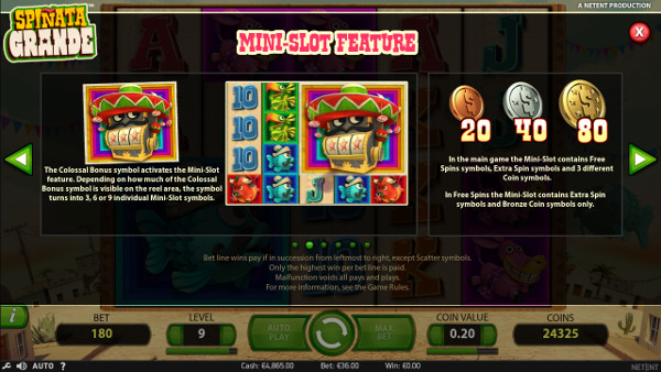 Игровой автомат Spinata Grande - в казино Вулкан Победа удача на стороне игроков