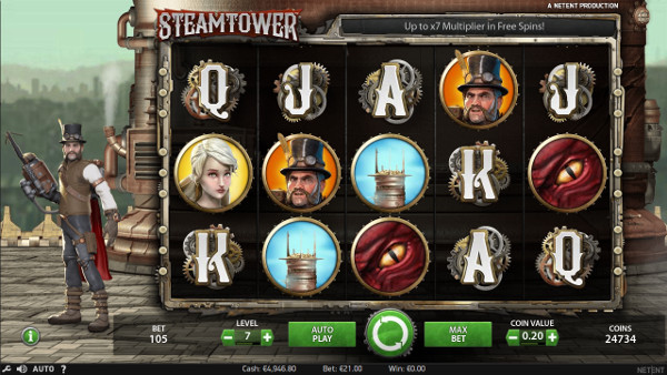Игровой автомат Steam Tower - регулярные выигрыши ждут вас в казино Вулкан Россия
